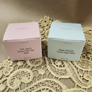 Frøya Organics Anti-Age Insane Glow Day Balm, Magic Wrinkle Eraser Night Balm